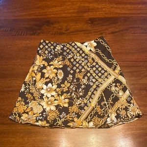 Princess Polly Black Gold Chains Mini Skirt